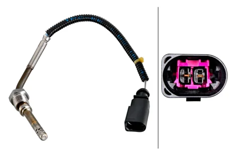 Датчик температури вихлопних газів (після DPF) AUDI A4 B8, A5 2.7D/3.0D 06.07-03.12 HELLA 6PT010376971