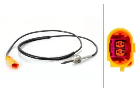 Датчик температури вихлопних газів (після DPF) VW CALIFORNIA T5 CAMPER, MULTIVAN T5, TRANSPORTER T5 1.9D 01.06-11.09 HELLA 6PT 014 494-801