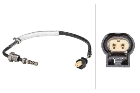 Датчик температури вихлопних газів (перед турбіною) MERCEDES A (W176), B SPORTS TOURER (W246, W242), C T-MODEL (S204), C (W204), CLA (C117), CLA SHOOTING BRAKE (X117) 1.8D/2.2D/3.0D 01.06- HELLA 6PT358181061