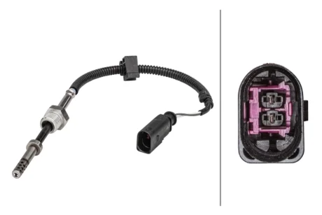 Датчик температури вихлопних газів (після DPF) AUDI A4 ALLROAD B8, A4 B8, A5, A6 ALLROAD C7, A6 C7, A7, A8 D4, Q5 3.0D 11.08-09.18 HELLA 6PT358181311