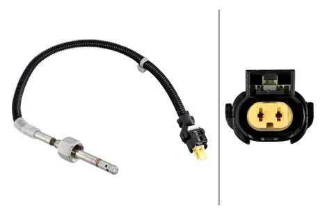 Датчик температури вихлопних газів (перед каталізатором) MERCEDES C (A205), C (C205), C T-MODEL (S205), C (W205), CLS (C218), CLS SHOOTING BRAKE (X218), E (A207), E (C207) 1.8-3.5 01.09- HELLA 6PT358226071