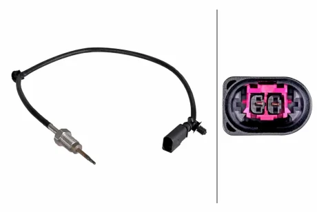 Датчик температури вихлопних газів (перед турбіною) AUDI A4 ALLROAD B8, A4 B8, A5, Q5, VW TOUAREG 2.0D/2.5D 01.03-05.17 HELLA 6PT358226641