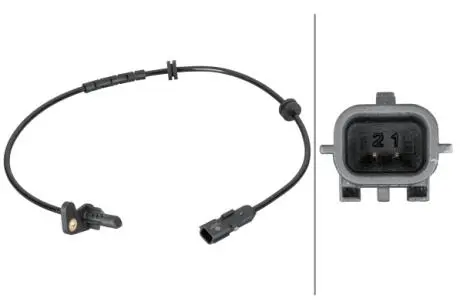 Датчик ABS задн Лів RENAULT CAPTUR I, CLIO IV, CLIO IV/HATCHBACK, CLIO IV/KOMBI, ZOE, ZOE/HATCHBACK 0.9-Electric 06.12- HELLA 6PU 012 806-881