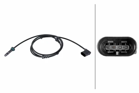 Датчик ABS передн Лів/Прав MERCEDES C (A205), C (C205), C T-MODEL (S205), C (W205), GLC (C253), GLC (X253) 3.0 04.15-04.23 HELLA 6PU358216671