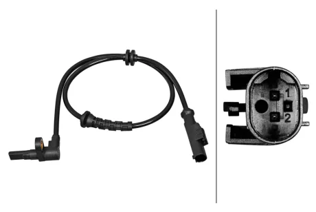 Датчик ABS задн Лів/Прав ABARTH GRANDE PUNTO, PUNTO, PUNTO EVO, ALFA ROMEO BRERA, MITO, FIAT GRANDE PUNTO, PUNTO, PUNTO EVO, PUNTO EVO/HATCHBACK, PUNTO/HATCHBACK, OPEL CORSA D 0.9-2.0D 06.05- HELLA 6PU358217001