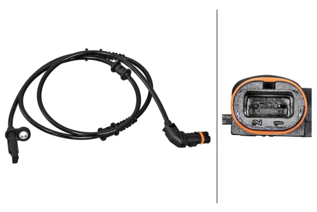 Датчик ABS передн Лів/Прав MERCEDES GL (X166), GLE (C292), GLE (W166), GLS (X166), M (W166) 2.2D-5.5 06.11-10.19 HELLA 6PU358217151