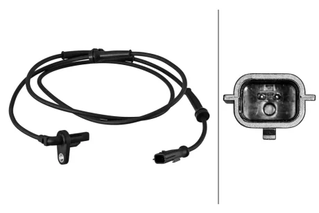 NISSAN Датчик ABS задн. прав. NV250, RENAULT, MERCEDES-BENZ W415 HELLA 6PU 358 217-281
