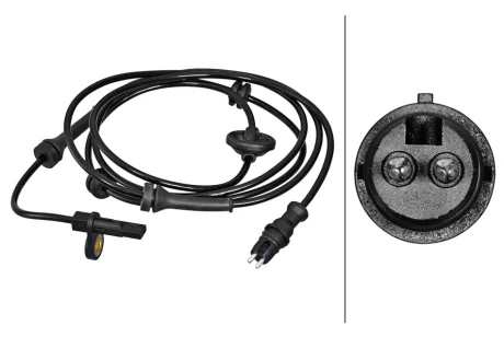 Датчик ABS задн Лів/Прав FIAT DOBLO, DOBLO/MINIVAN 1.2-1.9D 03.01- HELLA 6PU358217301