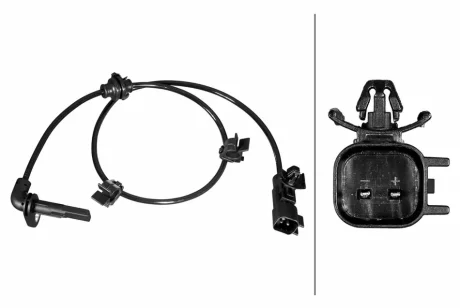 Датчик ABS задн Лів/Прав (з кронштейном) CHEVROLET CRUZE, VOLT, OPEL AMPERA, ASTRA J, ASTRA J GTC, ASTRA J/HATCHBACK, CASCADA 1.3D-2.0D 05.09- HELLA 6PU358217591