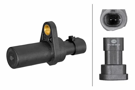 Датчик положення колінчастого вала ABARTH 500 / 595 / 695, 500C / 595C / 695C, GRANDE PUNTO, ALFA ROMEO GIULIETTA, MITO, FIAT 500, 500 C, 500L, 500X, BRAVO II, DOBLO, DOBLO CARGO 1.2-1.8 09.99- HELLA 6PU358380451