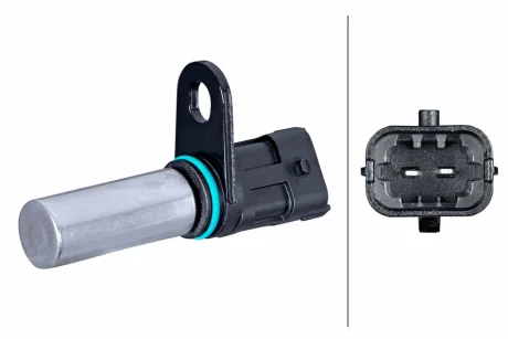 Датчик положення колінчастого вала HYUNDAI EQUUS / CENTENNIAL, GENESIS, GRANDEUR, IX55, SANTA FÉ II, SONATA V, KIA OPIRUS, QUORIS I, SORENTO I 3.0-3.8 01.05- HELLA 6PU358381071