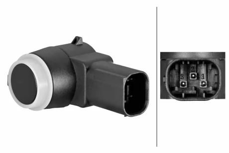 Датчик контролю паркування (парктронік) задн/передн FIAT BRAVO, BRAVO II, DOBLO, DOBLO CARGO, DUCATO, FIORINO, FIORINO/MINIVAN, QUBO 12.01- HELLA 6PX358270991