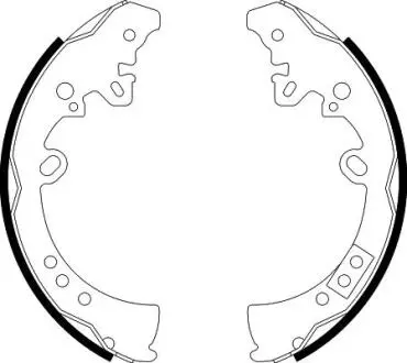 Тормозные колодки зад. Hilux/Fortuner 2.4-4.0 05- HELLA 8DB355003-011