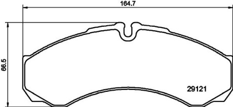 Гальмівні колодки, дискове гальмо (набір) HELLA 8DB355005371