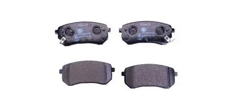 Гальмівні колодки, дискове гальмо (набір) HELLA 8DB355006581