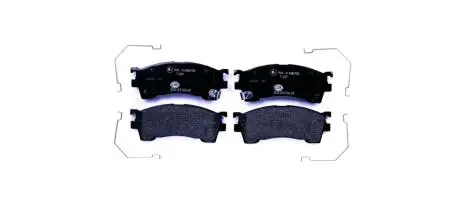 Гальмівні колодки, дискове гальмо (набір) HELLA 8DB355006621