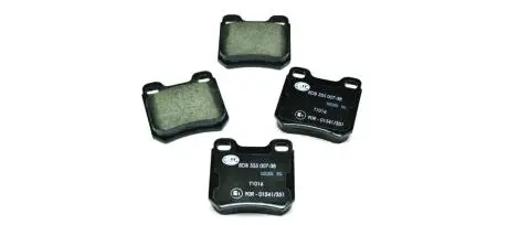 Тормозные колодки дисковые комплект; задн. HELLA 8DB355007381