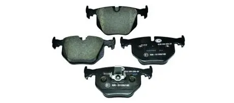 Гальмівні колодки зад. BMW 3(E46)/7(E38)/X5(E53) 94-11 (ATE) (123x59,4x17,3) HELLA 8DB355008-091