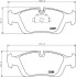 Тормозные колодки передние BMW 3 (E36/E46) 90-09 (ATE) HELLA 8DB355008-741 (фото 1)