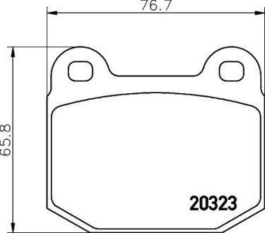 Тормозные колодки, дисковый тормоз.) HELLA 8DB355009061