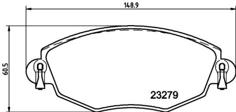 Тормозные колодки, дисковый тормоз.) HELLA 8DB355009071