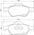 Тормозные колодки передние Renault Laguna 01- (ATE) (156,3x68,8x18) HELLA 8DB355009-091 (фото 1)