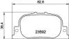 Гальмівні колодки, дискове гальмо (набір) HELLA 8DB355010001 (фото 4)