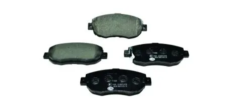 Гальмівні колодки, дискове гальмо (набір) HELLA 8DB355010151