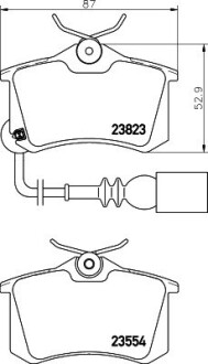 Тормозные колодки, дисковый тормоз.) HELLA 8DB355010781 (фото 1)