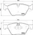 Колодки гальмівні передні BMW 3(E90)/1(E81) 04-13 (ATE) (154,8x63,6x20) HELLA 8DB355011-321 (фото 4)