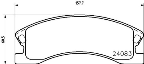 Тормозные колодки, дисковый тормоз.) HELLA 8DB355011541