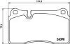 Тормозные колодки перед. VW Touareg 02- (brembo) HELLA 8DB355011-851 (фото 4)