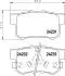 Тормозные колодки зад. Honda Accord VIII/CR-V 01-06 08- (akebono) HELLA 8DB355012-061 (фото 4)