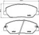 Тормозные колодки перед. Hyundai Santa FE 06- (mando) HELLA 8DB355012-371 (фото 4)