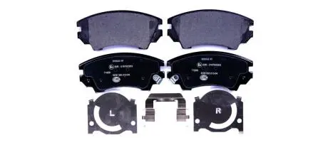Гальмівні колодки перед. Opel Astra J 09-/Insignia 08- (Mando) HELLA 8DB355013-041
