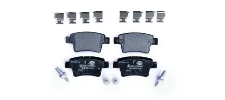 Гальмівні колодки, дискове гальмо (набір) HELLA 8DB355013361