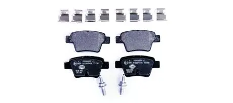 Гальмівні колодки, дискове гальмо (набір) HELLA 8DB355013851