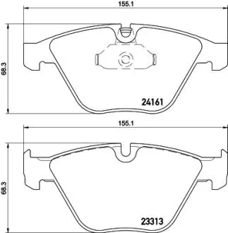Гальмівні колодки, дискове гальмо (набір) HELLA 8DB355015601
