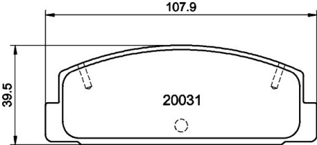 Тормозные колодки, дисковый тормоз.) HELLA 8DB355016761