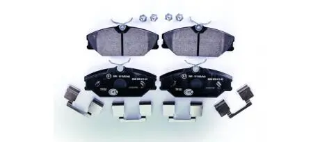 Гальмівні колодки, дискове гальмо (набір) HELLA 8DB355019391