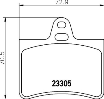 Тормозные колодки, дисковый тормоз.) HELLA 8DB355019441 (фото 1)