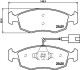 Гальмівні колодки дискові T2112 HELLA 8DB355019651 (фото 1)