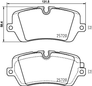 Дисковые тормозные колодки HELLA 8DB355020361