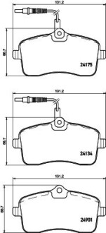 Колодки гальмівні дискові HELLA 8DB355020671