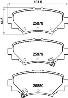 Гальмівні колодки (набір) HELLA 8DB355021411