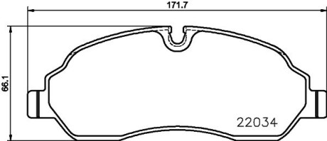 Тормозные колодки.) HELLA 8DB355021571