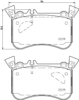 Тормозные колодки.) HELLA 8DB355021771