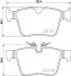 Тормозные колодки дисковые комплект; задн. / S60 2019>, XC60 2017>, XC90 2014> HELLA 8DB355023361 (фото 1)