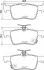 Гальмівнi колодки дисковi зад. Honda Civic 17- HELLA 8DB 355 025-251 (фото 1)