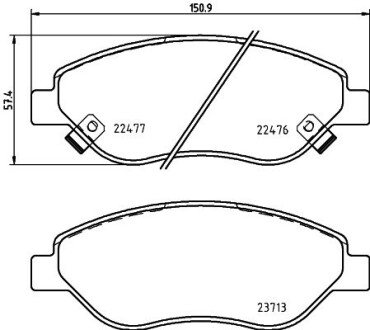 Тормозные колодки.) HELLA 8DB355025631